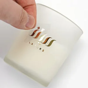 Stickers Custom For Logo Label Vinyl Waterproof Car Cup Glass Printing Gold Cold Labels Wrap Paper Foil Rub Uv Transfer Sticker