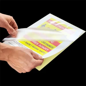 Sticky Back A4 125mic Laminating Pouches Self Adhesive Hot Lamination Film A4 Size