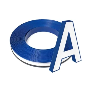 Stock 5cm 3D LED Letter Channel Aluminum Strip Letters Edge with Cutting Service Waterproof Non Alloy Coated Surface