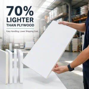 Stock Boards 0.6 Density 0.8 Density PVC Foam Board 4*8ft for Furniture 12mm 15mm 18mm White Rigid PVC Foam Board