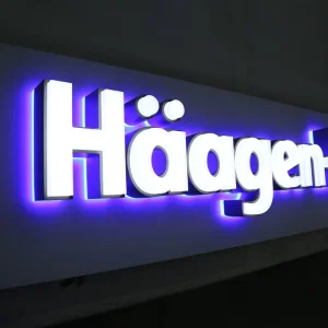 Store Outdoor Waterproof High-end Double-sided Luminous Letter Advertisement Customization