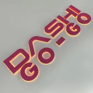 Storefront Signage Back Lit LED Acrylic Custom Waterproof Hanging Wall Mount Signs IP65 Business