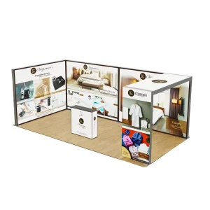 Stretch Fabric Backdrop Trade Show Advertising Equipment LED Metal Light Box Stand Fabric Lightbox