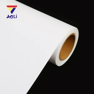 Stretch Painting Advertising Printing Material Blank Outdoor Inkjet 300D 205g 100% Polyester Painting Canvas Roll