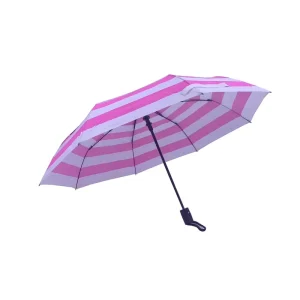 Stripe Printing Custom High-quality UV Protection Sunshade Classic 21-inch Folding Umbrella