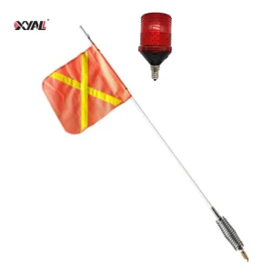 Strong Flexible Mine 1.2m 1.8m 3.6m Buggy Flag Mining ATV Heavy Truck Off Road Safety Flashing Strobe Bulb Lamp Led Whip Light