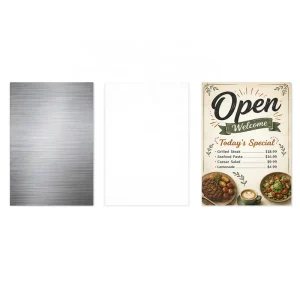 Sublimation Blanks Aluminum Advertising Sign Board Blank Plate Display Panel for Indoor Home Business Use Decoration