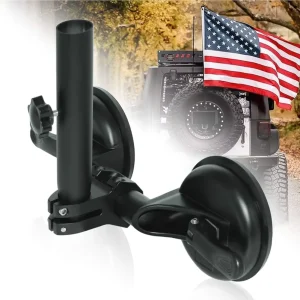 Suction Cup Off road Car Door Mounting Rack Flag Stand Flagpole Stainless Steel Tube Flagpole Bracket Flag ATV UTV