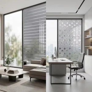 Sunlight Proof Decorative Black Micro Perforated 3D Window Film