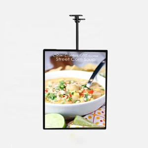 Super Slim Magnetic LED Light Box Display Aluminum Frame TV Style Menu Board