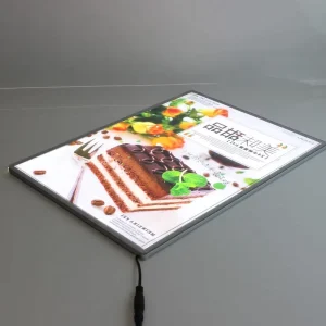 Super Slim Retractable Light Box With Double Poles Floor Stand
