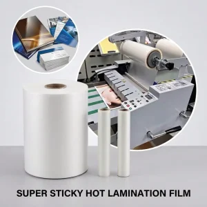 Super Sticky Hot Lamination Film Thermal Lamination Film Bopp Paper Heat Laminating Film Roll for Digital Printing