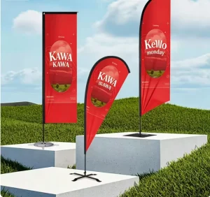 Super Strong Fiberglass Pennant Style Flag Pole with Waterproof Design for Large Banner Outdoor Display