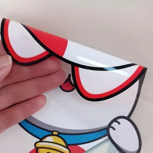 Super Transparent White PVC Window Sticker with UV Printing Waterproof & Eco Friendly