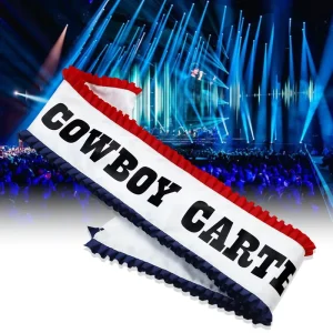 Superstar Tour Durable Eco Friendly Polyester Sash Ribbon Custom Logo Silk Screen Printed for Party Decoration