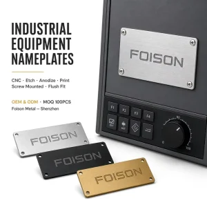 Supplier Metal Printing Plates Electric Motor Nameplate Custom Engraved Blank Aluminum Label