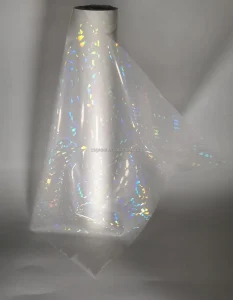 Suppliers Laminating Packaging Broken Glass Pattern Holographic Lamination Film 1inch Core for Hot Laminate Film Machine