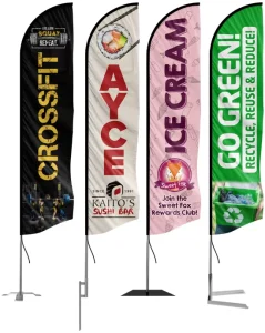 Supply Beach Flags Banners Feather Flag with Beach Flag Stand for Advertising Outdoor