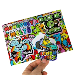 Supply Laser Holographic Die Cut Stickers Sheets Heat Resistant Adhesive Laser Foil Decal Fast Delivery Custom Service