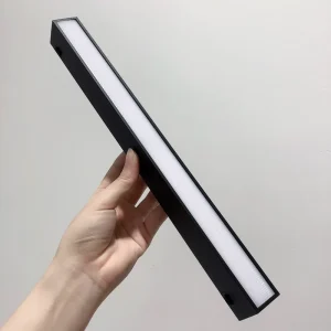 Surface Mounted Ultra Thin Slim Magnetic Rail Smart Track System DC48V Magnetic Lights Diffuse Flood Track Light 12W 24W 30W