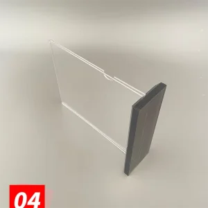 T Shape Table Top Acrylic Sign Holder Double Sided Display Stand Desktop Menu Ad Photo Frame with Thick Base