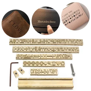 T Type Flexible Hot Foil Stamping Letter CNC Engraving Mold Customization Number Alphabet Hebrew Brass Characters