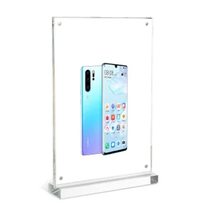 T-shaped L-shaped Strong Magnetic Transparent Acrylic Table Sign A3/A4/A5 Desktop Advertising Display Rack Stand holder
