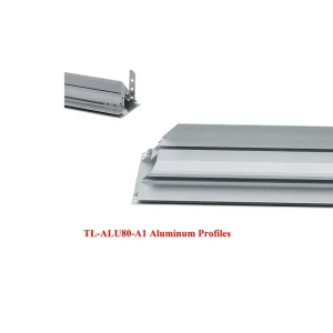 TL ALU80 A1 80mm Aluminum Square Profile Custom Fabric LED Lightbox Wall Mounting Free-Standing Installation Durable