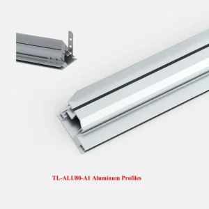 TL-ALU80-A1 Slim Durable Aluminum Alloy Snap Frame Profiles for Bendable Fabric Openable Backlit LED Light Box Case
