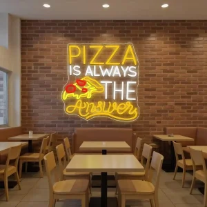 TOP 10 Custom LED Neon Sign For Indoor Outdoor Pizza Shop Advertisements Logo Schools Decoration