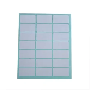 TOPTAC Custom A6 White Name Label Adhesive Sticker for Promotion Supermarket Grocery Use