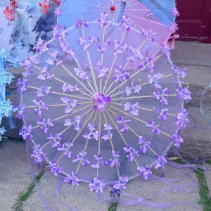 TX1000 Handmade Chinese Umbrella Classical Dance Parasol for Wedding Photography Bamboo Ceiling Decoration Advertising