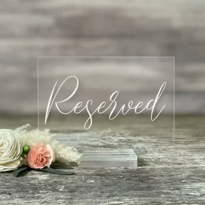 Table Sign Decor Minimalist Model Sign Holder for Wedding and Office Manufacturer Tabletop Reserved Sign
