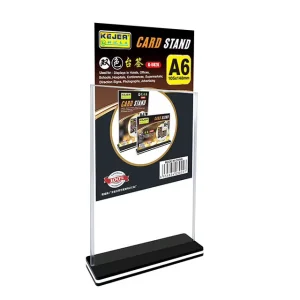 Table Sign Holder T-shaped Menu Stand Restaurant A6 Double Sided Table Stand Display