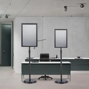Table Top Sign Stand Pedestal Sign Holder Poster Stand 3Packs Adjustable Floor Standing Sign Holder