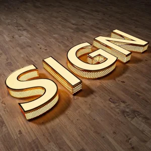 Tattoo Store Sign Outdoor 3D Illuminated Metal Channel Letter Letreros Luminosos Led Acrylic Panel Logo Light Sign