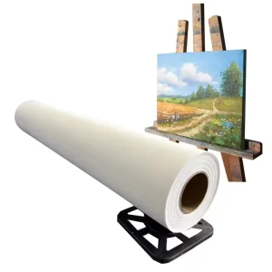 Tear Resistant Inkjet Printable Matte Textured Canvas Roll for Outdoor Advertising Banners