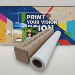 Tear Resistant Wide Inkjet Printable Canvas Roll for Outdoor Advertising Banners Dye Pigment Plotter Inkjet Painting