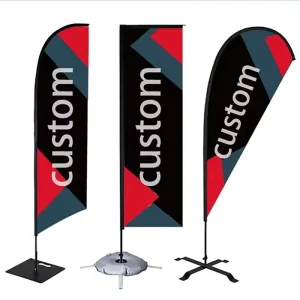 Teardrop Flag Pennant Custom Commercial Grade Premium Quality Corporate Branding Marketing Campaigns B2B Factory Direct