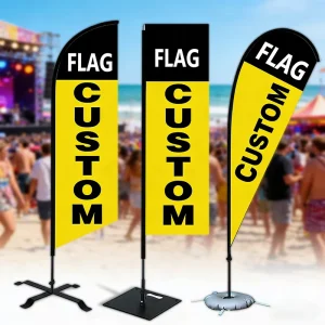 Teardrop Pennant Banner Flag Double Single Sided High Quality Durable Custom Printed Custom Trade Shows Advertising High