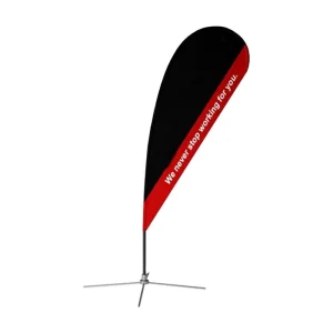 Teardrop Roadside and Beach Flag with Digital Printing Logo Banner