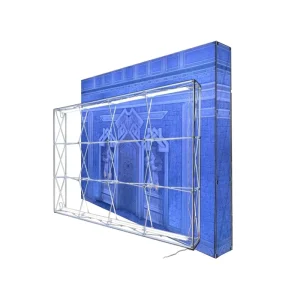 Tension Fabric Graphic Aluminum Alloy Frame LED Double Sided Portable Pop Box Eco friendly Backlit Wall Display Trade Show Booth