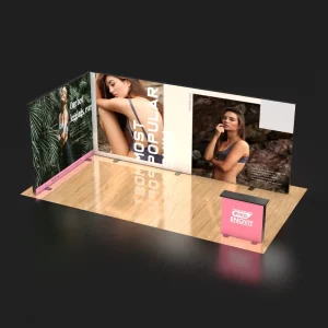 Tension Fabric Modern Exhibition Light Box 3*6 Trade Show Booth Display Fabric Light Box Exhibition Booth SEG Lightbox