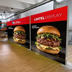 Textile Fabric Trade Show Booth Light Box Backdrop Modular Exhibition Booth Expo Display LED Frameless Fabric Light Box