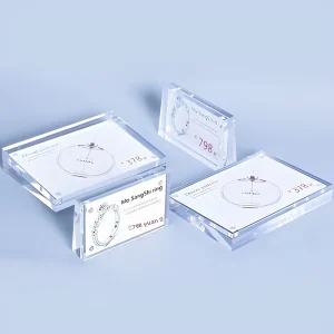 Thickened Acrylic Sloping Display Board Strong Magnetic Label Box Store Product Specifications Desktop Table Card Display Stand