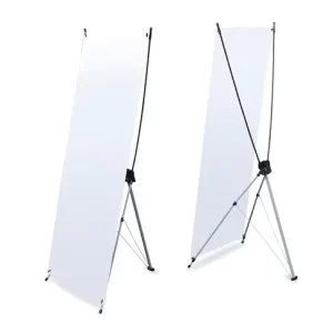 Thickened X Banner Stand PVC Material Light Weight Wind Resistant CMYK Digital Printing for Indoor Outdoor Mall Events Job Fairs