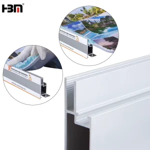 Thin Light Box Frame 50mm Depth 6000 Series Aluminum Profile for Decorations Custom Cutting Processing