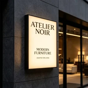 Top Hanging Extra Thin LED Light Box Custom Logo Acrylic Business Sign Advertising Light Boxes Signs for Indoor Outdoor