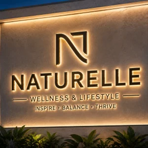 Top Quality Frontlit LED Channel Letters 3D Metal Face Lit Signs For Shopping Mall Restaurant Cafe Storefront Advertising