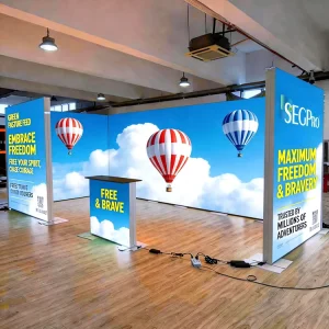 Trade Show Booth Backlit LED Advertising Lightbox Booth Seg Fabric Light Boxes Exhibition Trade Show Booth